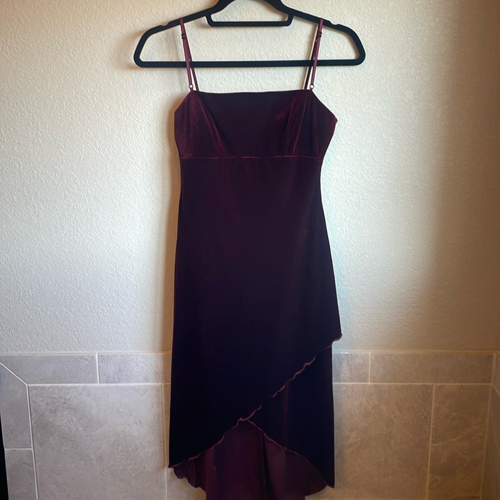 Vintage Jodi Kristopher Y2K 90's 2000's Velvet Slip Dress